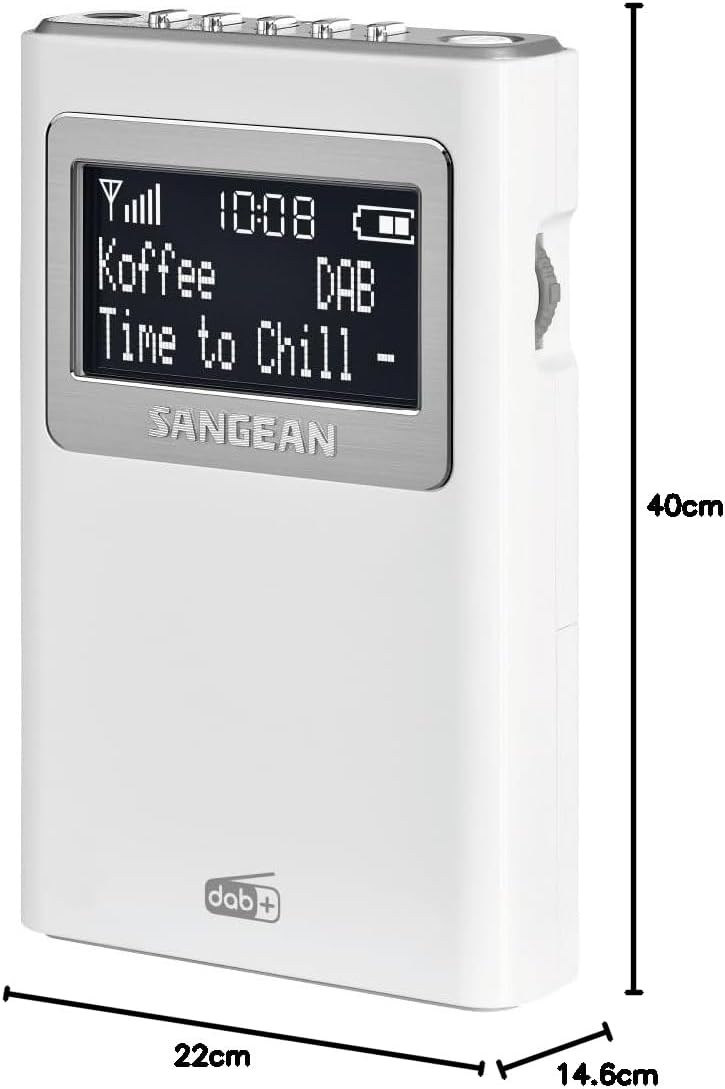 Sangean DPR-39 tragbares DAB+ Digitalradio weiss