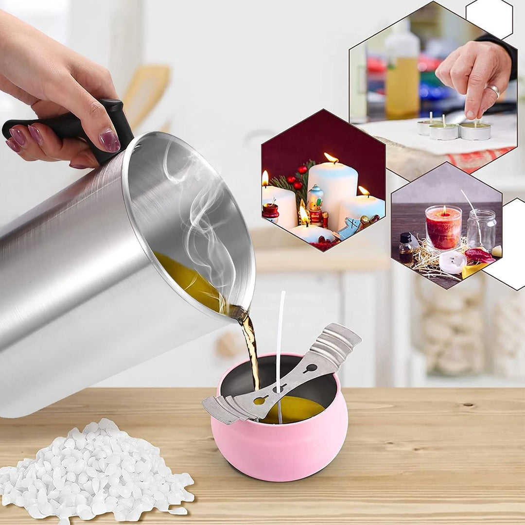 Schmelztopf für Kerzen, Wachs-Guss, aus Aluminium, Werkzeug für Kerzenhandwerk, Giessbecher, für Hei