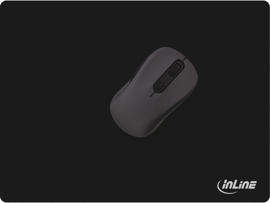 InLine 55474 Maus-Pad, Soft Gaming Pad, 350x260x3mm, schwarz