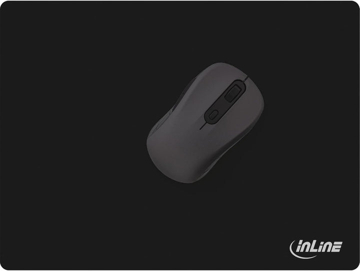 InLine 55474 Maus-Pad, Soft Gaming Pad, 350x260x3mm, schwarz