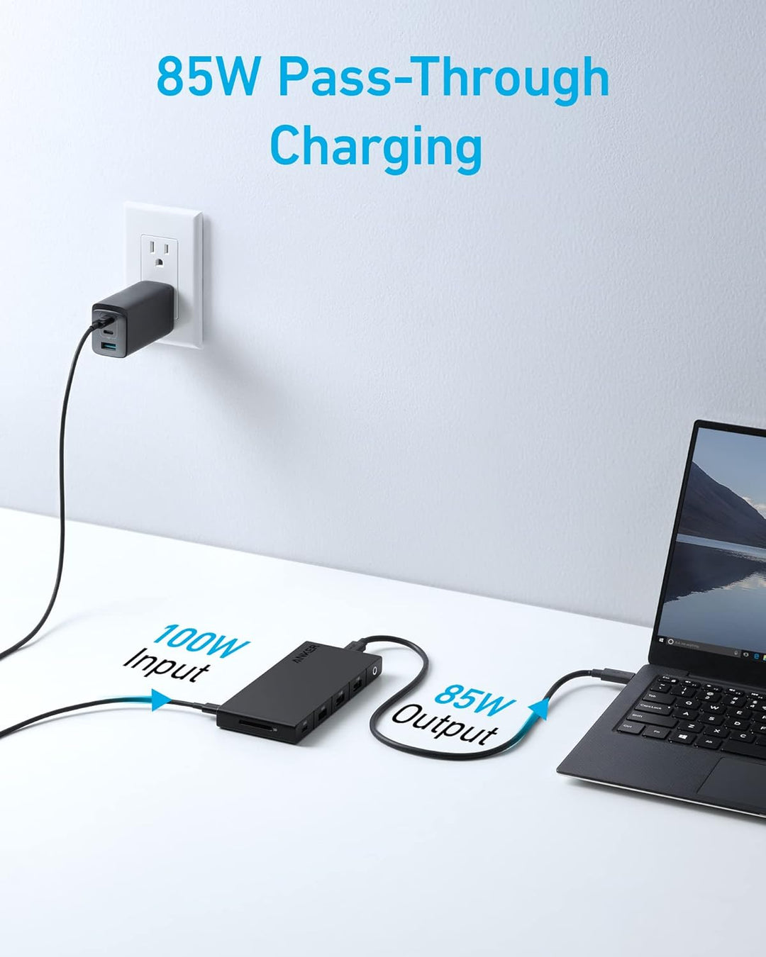 Anker 364 USB-C Hub (10-in-1, Dual 4K HDMI) mit max. 85W Power Delivery, Zwei 4K HDMI-Anschlüssen, e
