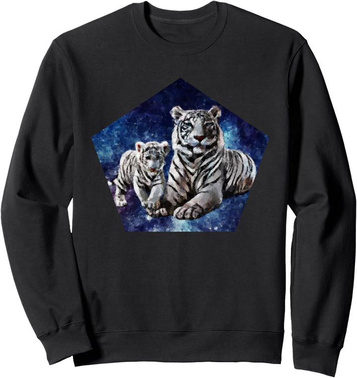 Tigerbaby Motiv Raubkatzen Katzen Jungtier Dschungel Tiger Sweatshirt