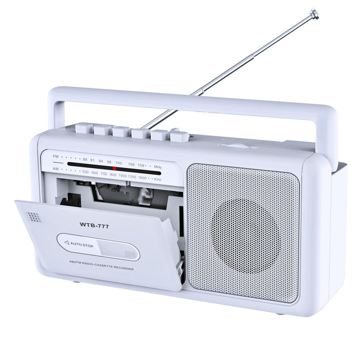 Tragbare Kassettenspieler Boombox,Vintage-AM/FM-Stereoradio mit Bluetooth, USB, Kopfhöreranschluss,