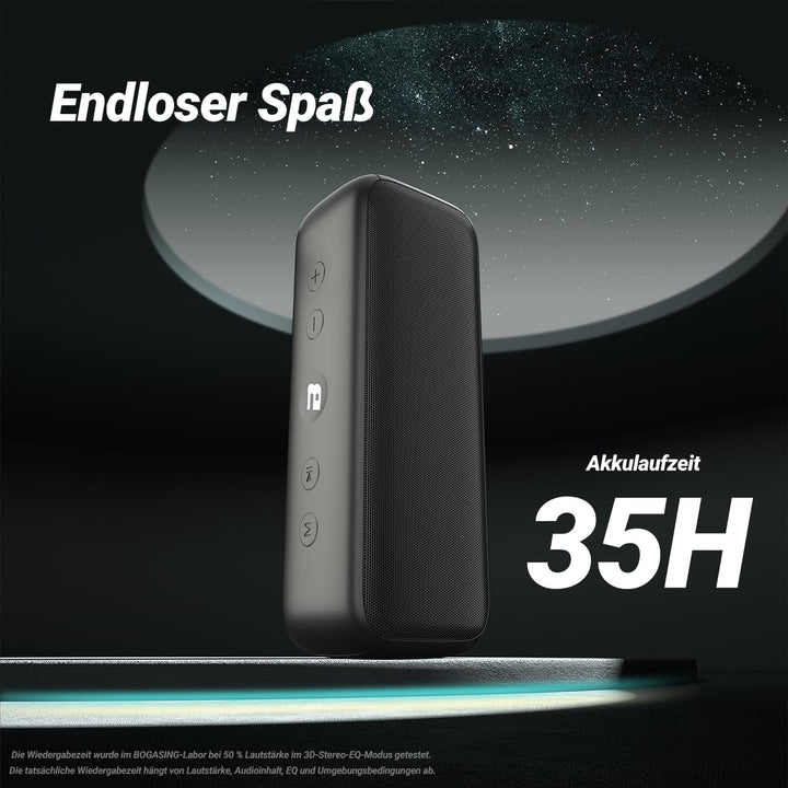 BOGASING G6 Tragbarer Bluetooth Lautsprecher 30W mit klarem Klang