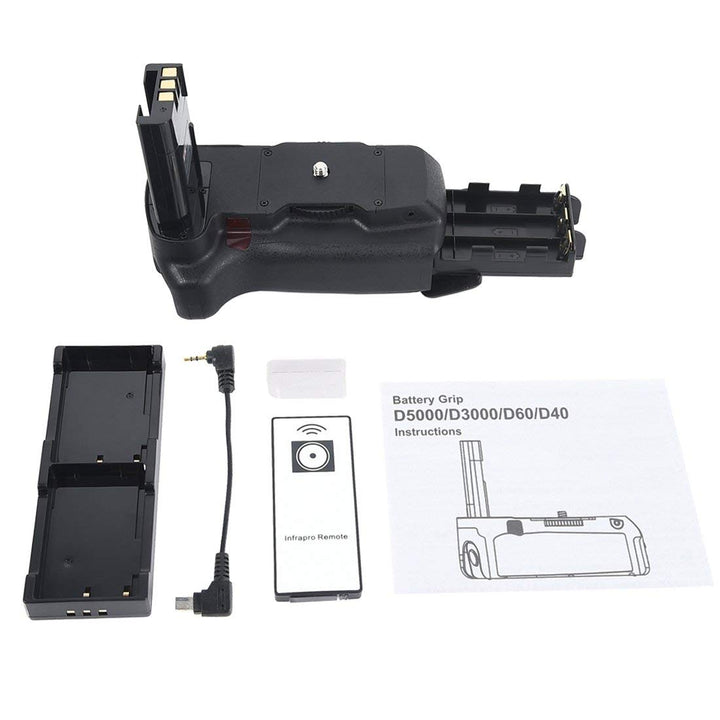DSTE® Infrarot Fernbedienung Batterie Griff für Nikon D40 D40X D60 D3000 D5000 DSLR Digital Kamera a