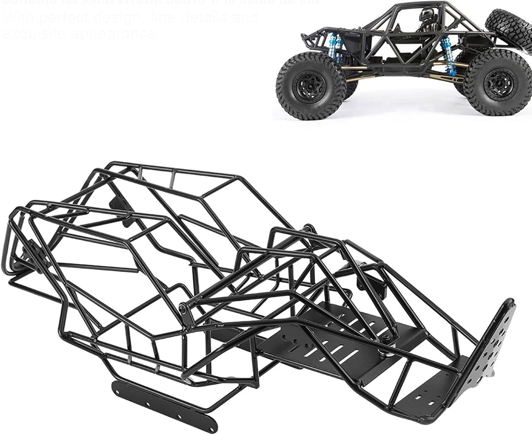 Das Chassis ist EIN starrer schwarzer RC-Rahmen. Überlegener RC-Überrollkäfig-RC-Car-Rahmen für Axia