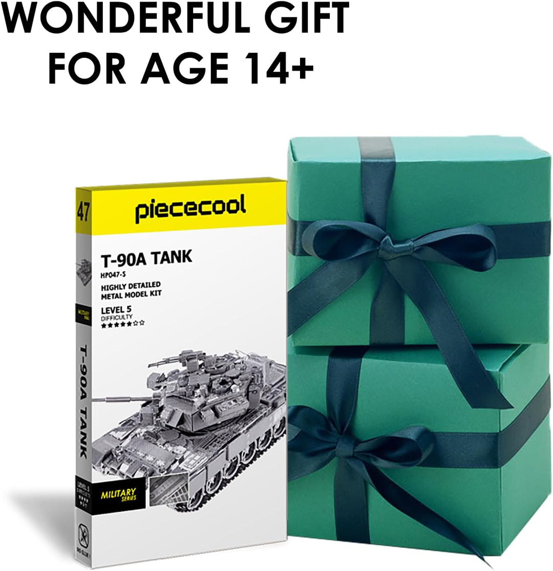 piececool 3D Puzzle Metall Tankmodell Centurion Main Battle Tank, 3D Metall Puzzle für 340 Edelstahl