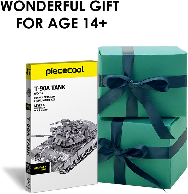 piececool 3D Puzzle Metall Tankmodell Centurion Main Battle Tank, 3D Metall Puzzle für 340 Edelstahl