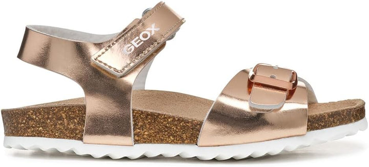 Geox Mädchen J Adriel Girl CSandal 24 EU 000bn Rose Gold, 24 EU 000bn Rose Gold