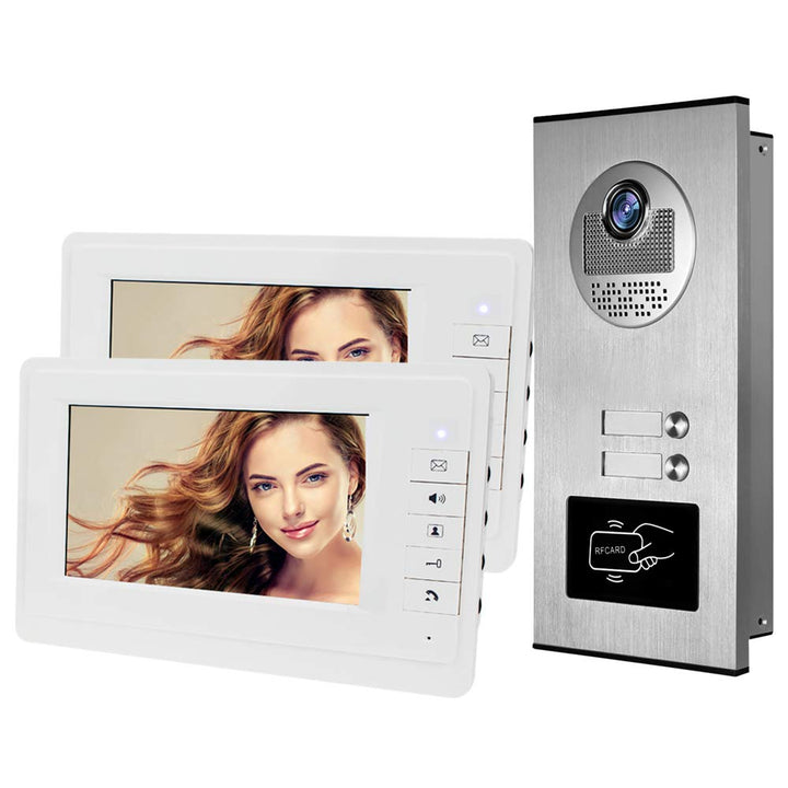 HFeng 7 '' Farbe Wired Video Türsprechanlage System Kit 700TVL RFID Access Eintrag Türklingel IR Nac