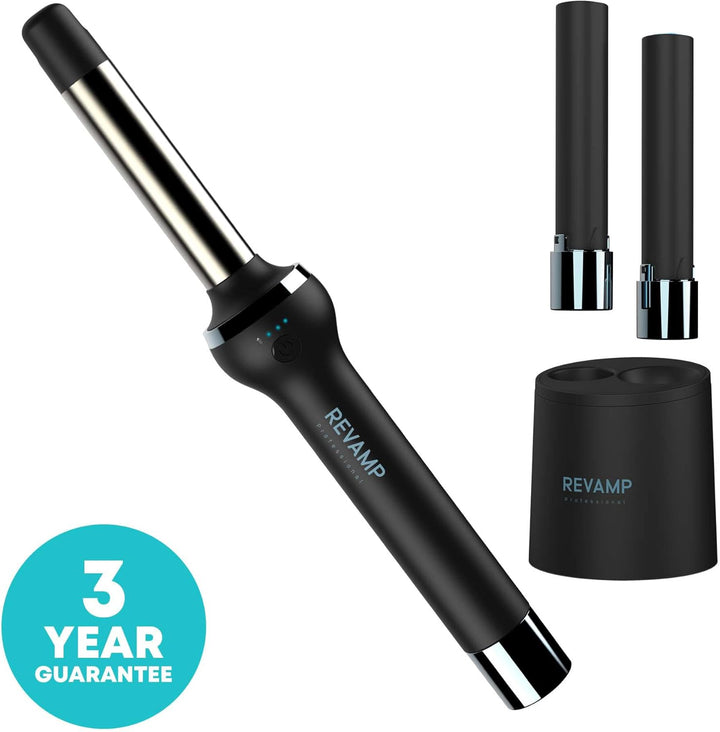 REVAMP iGen Progloss kabelloser Keramik-Lockenstab – Mühelos perfekte Locken, variable Temperaturein