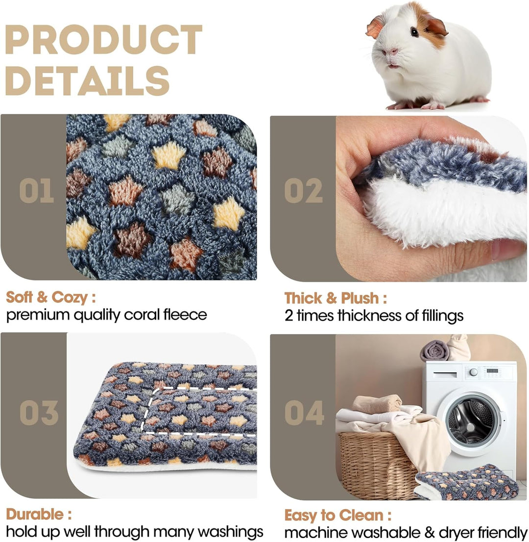 Meerschweinchenbett, 25,4 x 33 cm, waschbar, dick, Dunkelblau, Grösse M, 2 Stück 10" X 13" - 2 Pack