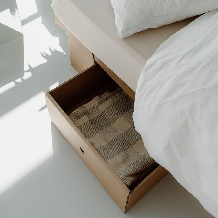 ROOM IN A BOX | Grid Bett Schubladen-Set (braun), Braun