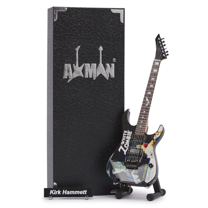 Axman Kirk Hammet Miniatur-Gitarren-Nachbildung – Musikgeschenke – handgefertigte Ornamente im Masss