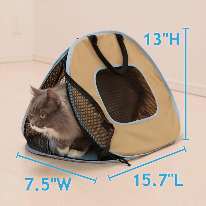 Necoichi Tragbar Ultra Light Cat Carrier mit doppelt Reissverschluss