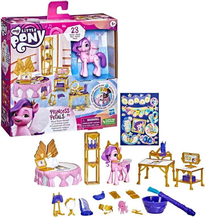 My Little Pony – Eine Neue Generation Prinzessinnen Zimmer Prinzessin Pipp Petals, 7,5 cm grosses Po