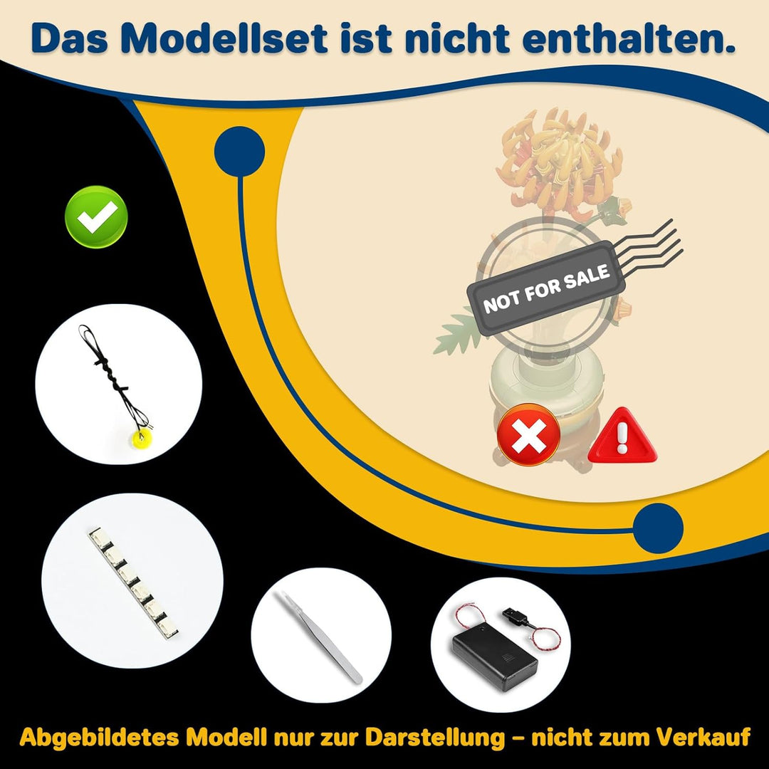 Licht Kompatibel mit Lego 10368 Chrysanthemum, Nur Lichter Set - Kein Modell, Licht BeleuchtungSet C