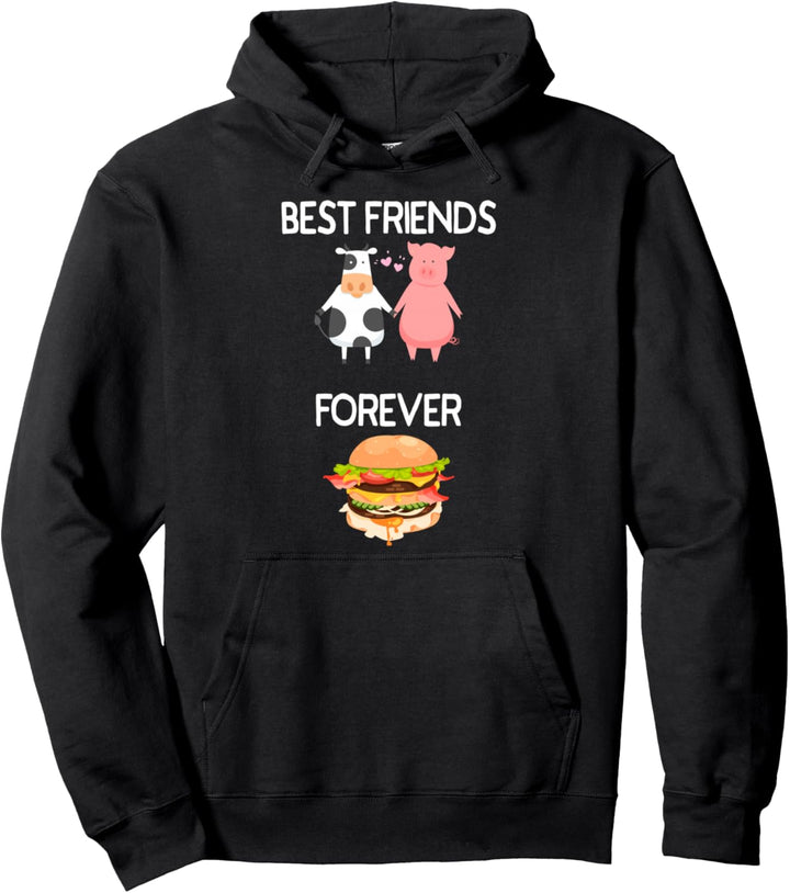 Best Friends Forever Speck Rindfleisch Fleisch Bacon Burger Pullover Hoodie