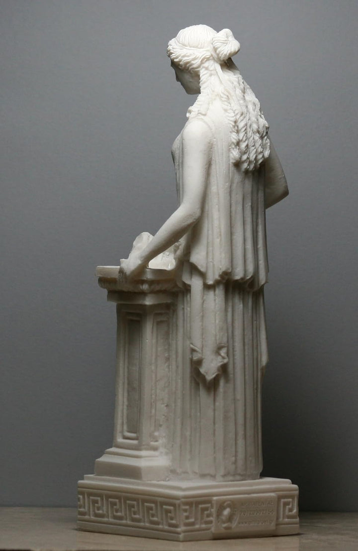 Hestia Vesta Statue Göttin der Home Familie Hearth Alabaster Skulptur 26 ΄ ΄