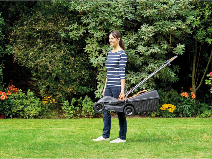 Black+Decker Elektro-Rasenmäher /-trimmer-Kit (1.000 W, 32cm Schnittbreite, 3-fach axial Schnitthöhe
