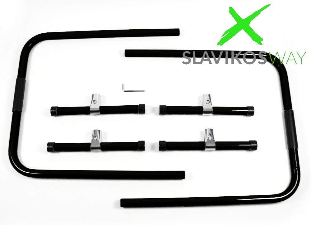 Slavikosway Paar tragbare Dip Station Barren Fitness Parallette Push Up für Heim-Gym Training 73x61c