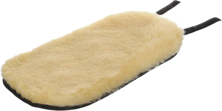 Hollert Lammfell Ellenbogenschoner Schwarz-Gelb (1 Stück) Gelenkschoner Ellenbogenwärmer 100% Merino