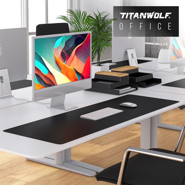 Titanwolf Übergrösse Mauspad 1200x600mm, XXXL Mousepad Home und Office Schreibtischunterlage Gross,