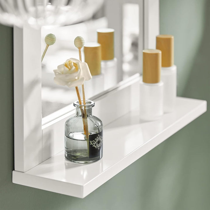 SoBuy® FRG129-W Spiegel Wandspiegel Badspiegel mit Ablage weiss BHT: