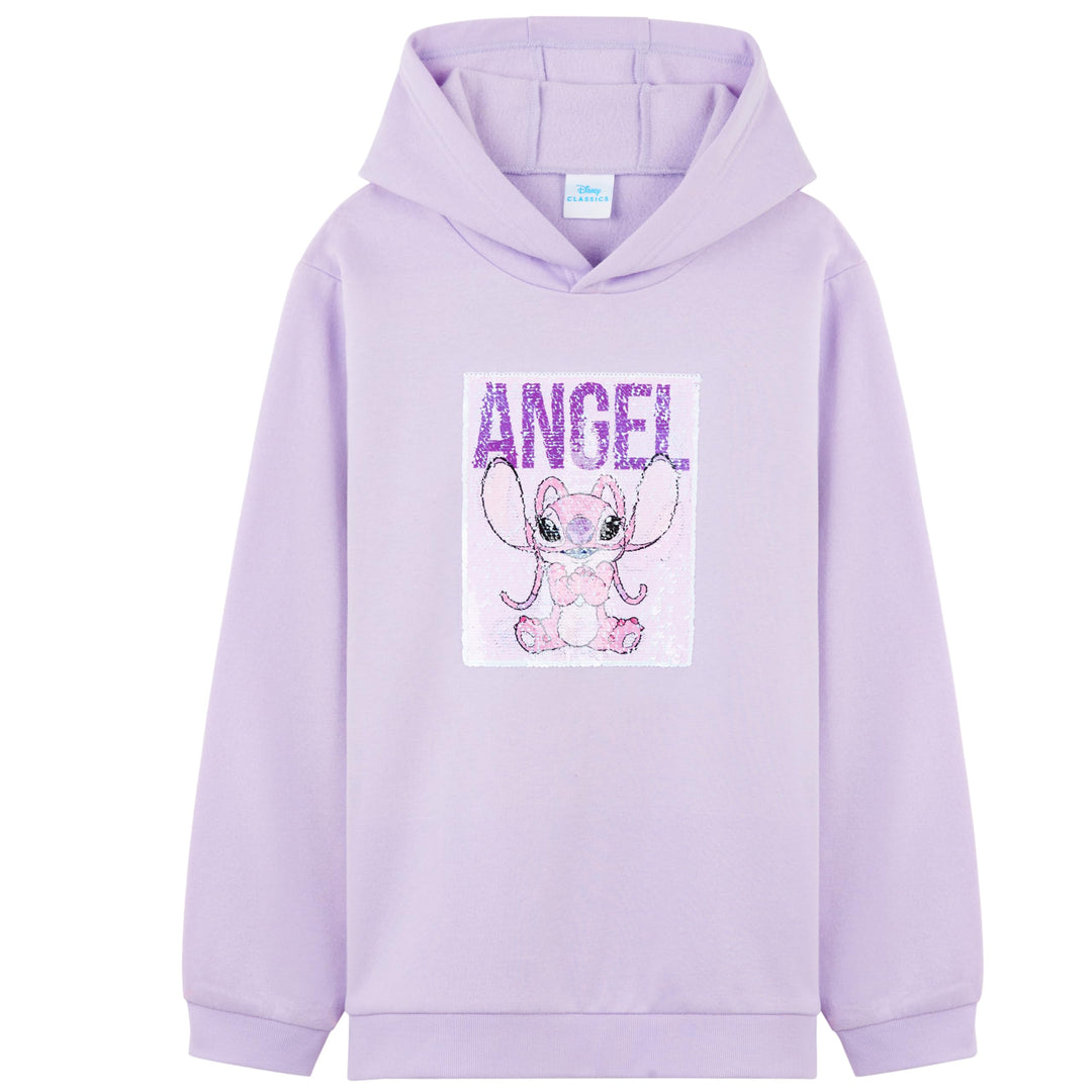 Disney Stitch Pullover Mädchen, Jungen &amp; Teens, Atmungsaktiv Kinder Hoodie Kuschelig mit Wendbarem P