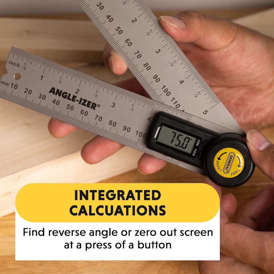 General Tools Digital-Winkel-Sucher-Regel, 5-Zoll (822) 5 Inches, 5 Inches