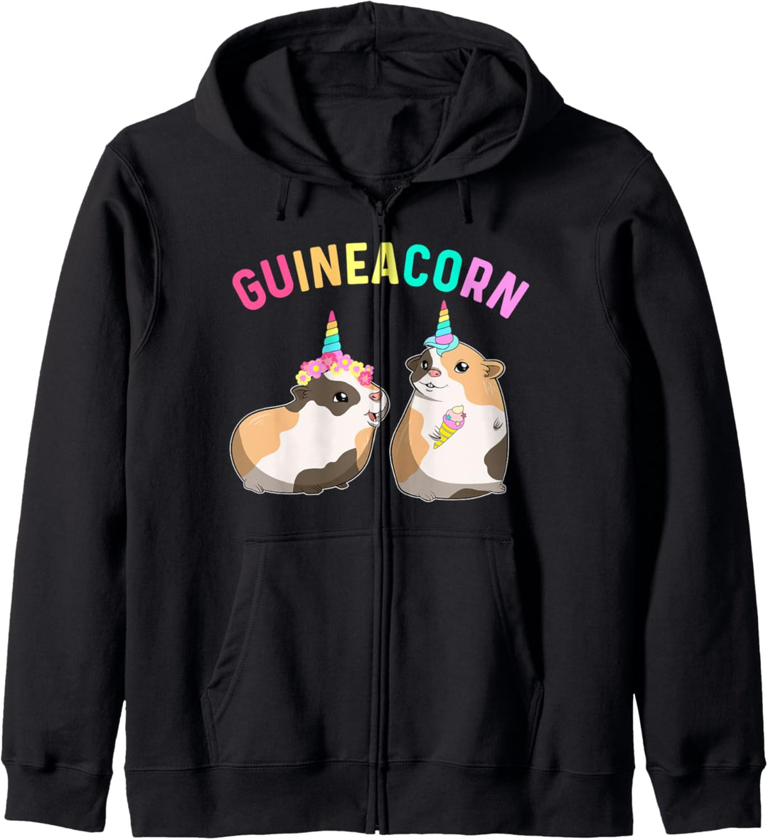 Meerschweinchen-Shirt für Mädchen, Tochter, Meerschweinchen, Einhorn, Schweinchen Kapuzenjacke