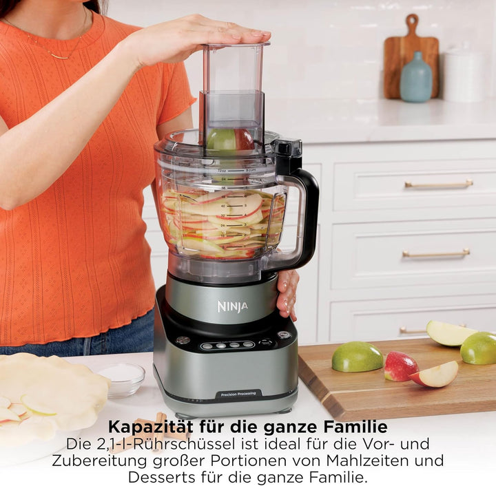 Ninja PrecisionPro 2,1 l Küchenmaschine, 4 Voreinstellungen und manuelle Einstellungen, Pizza- und B