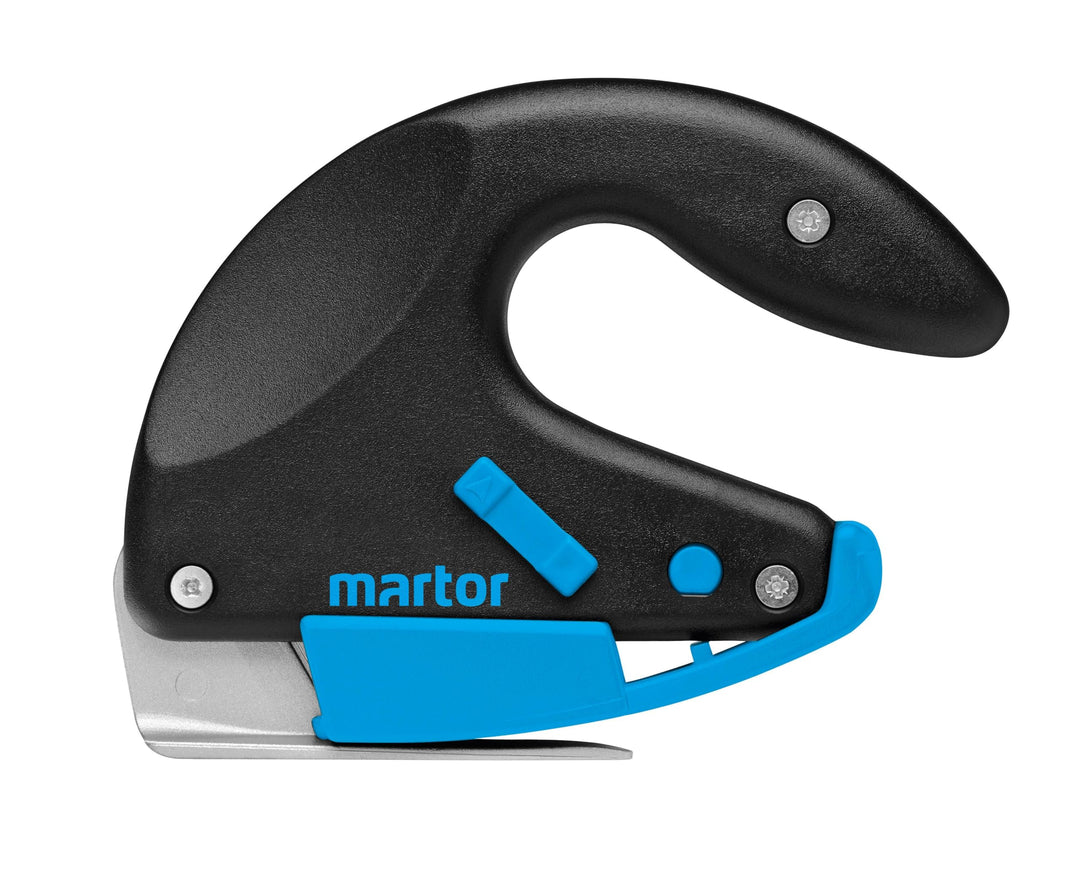 MARTOR SECUMAX OPTICUT Folienmesser, Teflon-Gleitfuss, max. 8 mm | Verdeckte Klinge, Klingenrückzug,