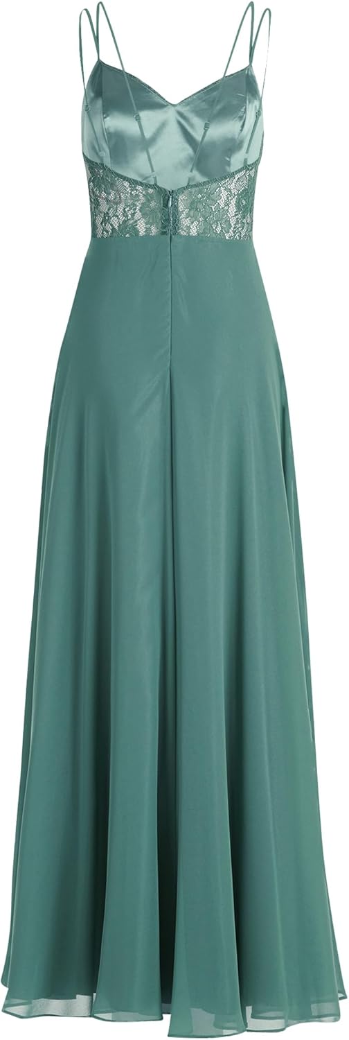 Vera Mont Damen Abendkleid mit Spitze 34 Dark Forest, 34 Dark Forest