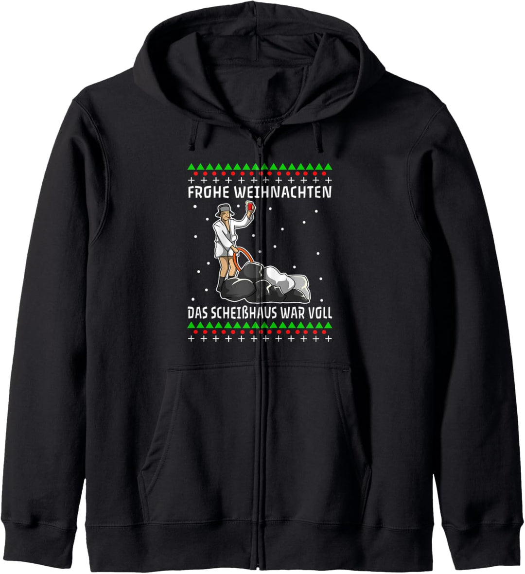 Frohe Weihnachten das Scheisshaus war voll Kapuzenjacke