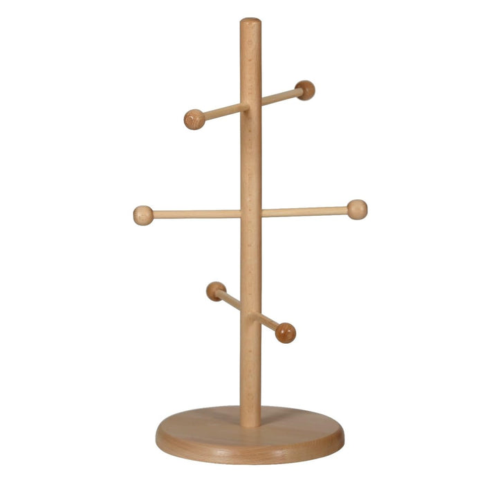 Bütic Holz Brezelbaum, Brezelständer, Gebäckständer aus Buche 6-armig, Artikel:Höhe 50cm, Höhe 50cm