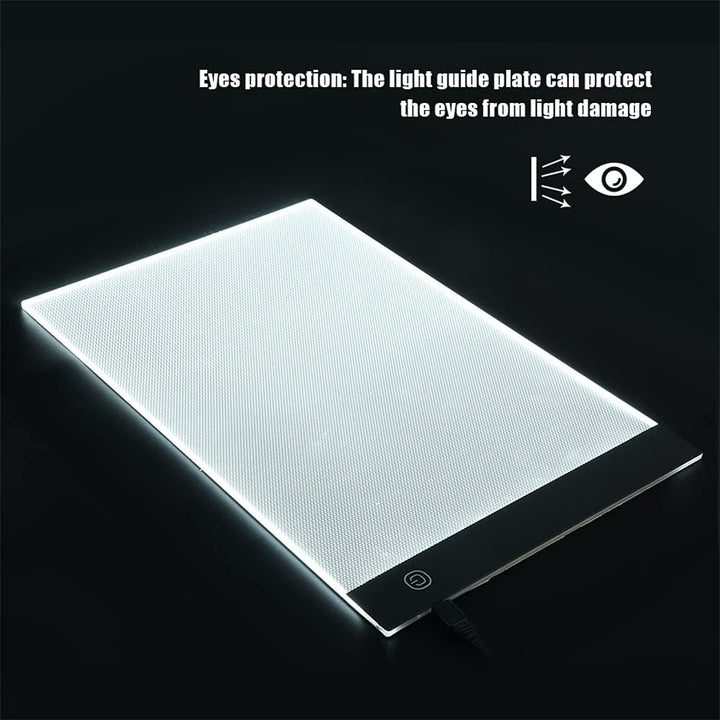 Led Licht Pad,Tragbare Light Pad Mit USB Leuchttisch A4 Led Dimmbar 3-stufige euchtkasten-Zeichenbre