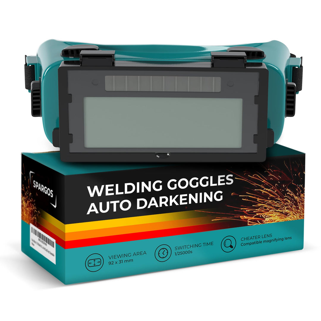 SPARGOS Automatische Abdunkelung Schweisserbrille Solar Brille Betrieben Gas MIG TIG ARC Welder Gogg
