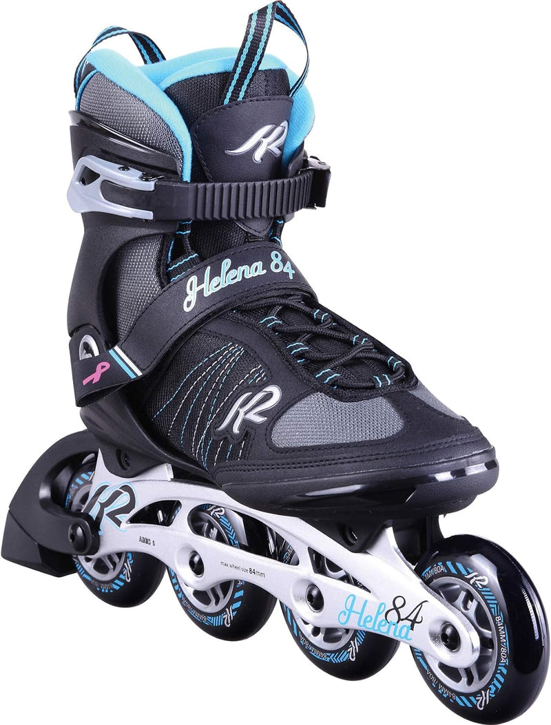 K2 Skates Damen Helena 84 Inline Skates EU: 40.5 (UK: 7 / US: 9.5) black - blue, EU: 40.5 (UK: 7 / U