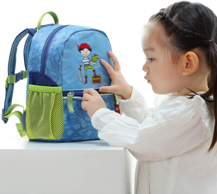 Sigikid 24936 Rucksack klein Sammy Samoa Mädchen und Jungen Kinderrucksack empfohlen ab 2 Jahren bla