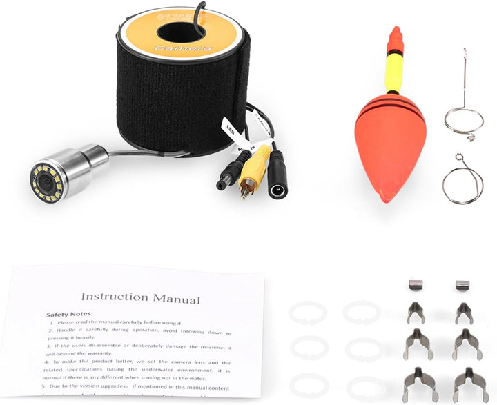 Unterwasser-Fischfinder-Kamera, 50 M Kabel, 1200 TVL Hohe Auflösung, Edelstahlgehäuse, Wasserdicht,