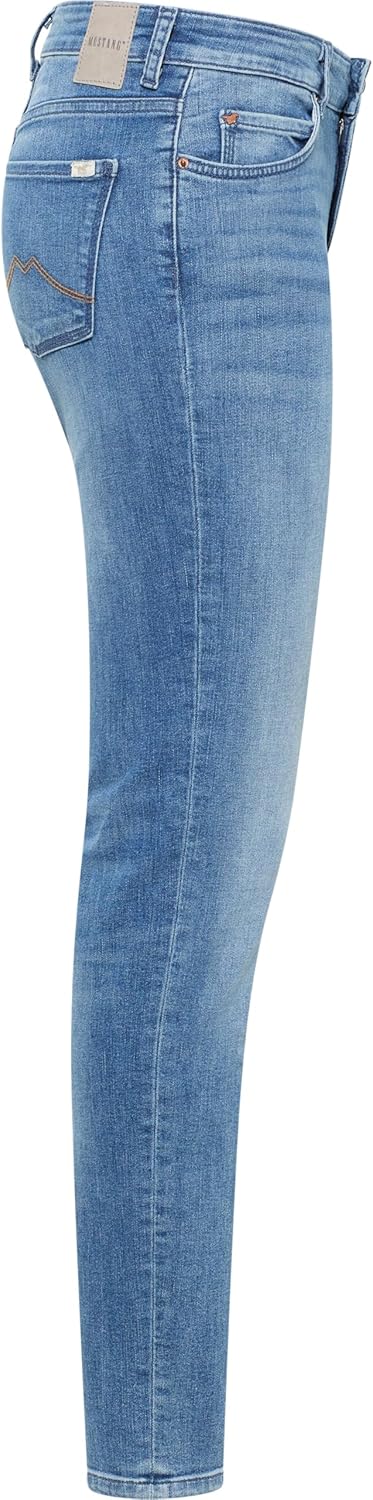 MUSTANG Damen Jeans Hose Crosby 26W / 30L Mittelblau 402, 26W / 30L Mittelblau 402