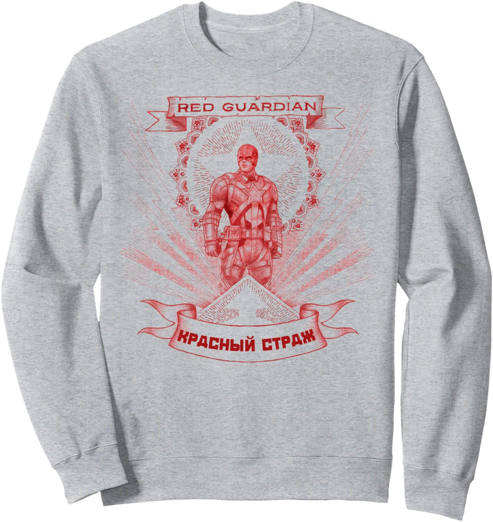 Marvel Black Widow Red Guardian Sketch Sweatshirt