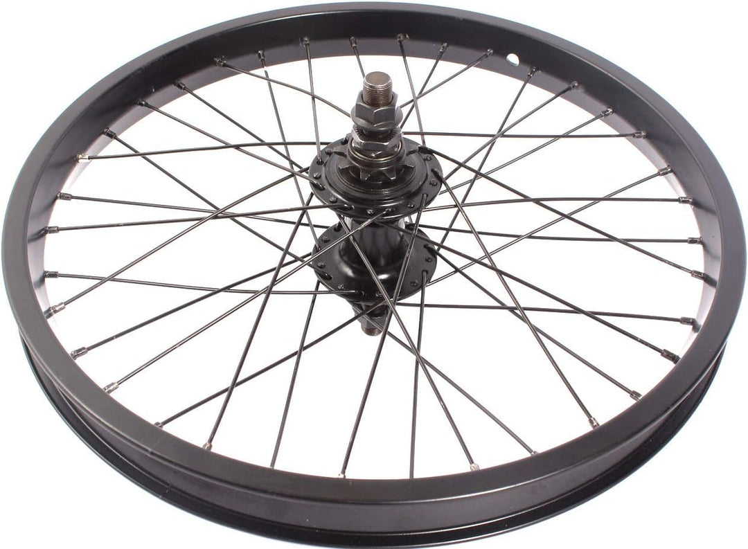 KHE 18" Zoll BMX Hinterrad 14mm schwarz Alu BIG400 Felge 36 Loch 9T Ritzel S/B