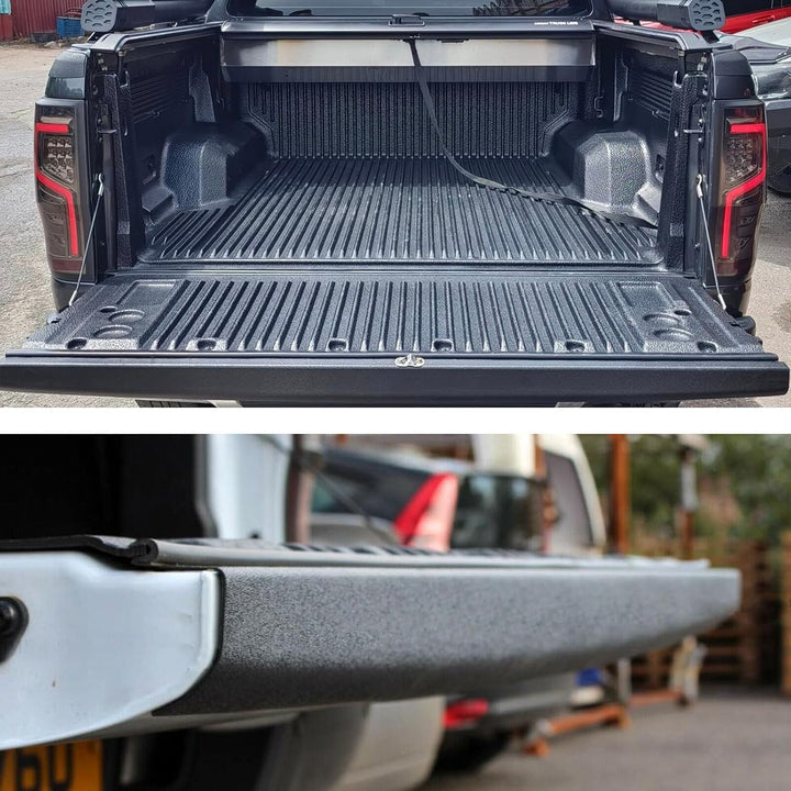 JHCHAN Heckklappen Schutzleiste Ladekantenschutz Abdeckung für Ford Ranger 2012-2020 T6 T7 T8 PX MK1