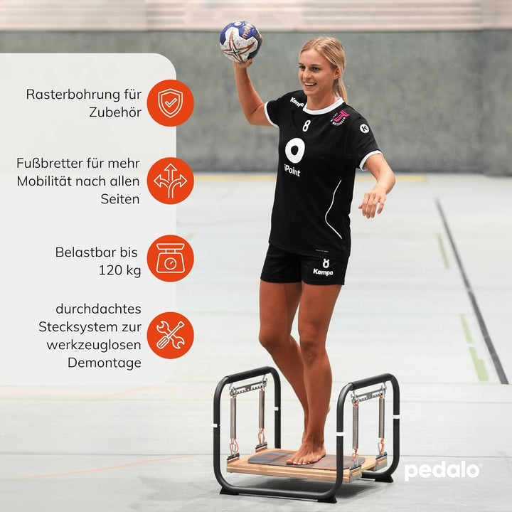 pedalo Stabilisator Profi I Federbrett I Gleichgewichtstrainer I Koordination I Propriozeption I Rea
