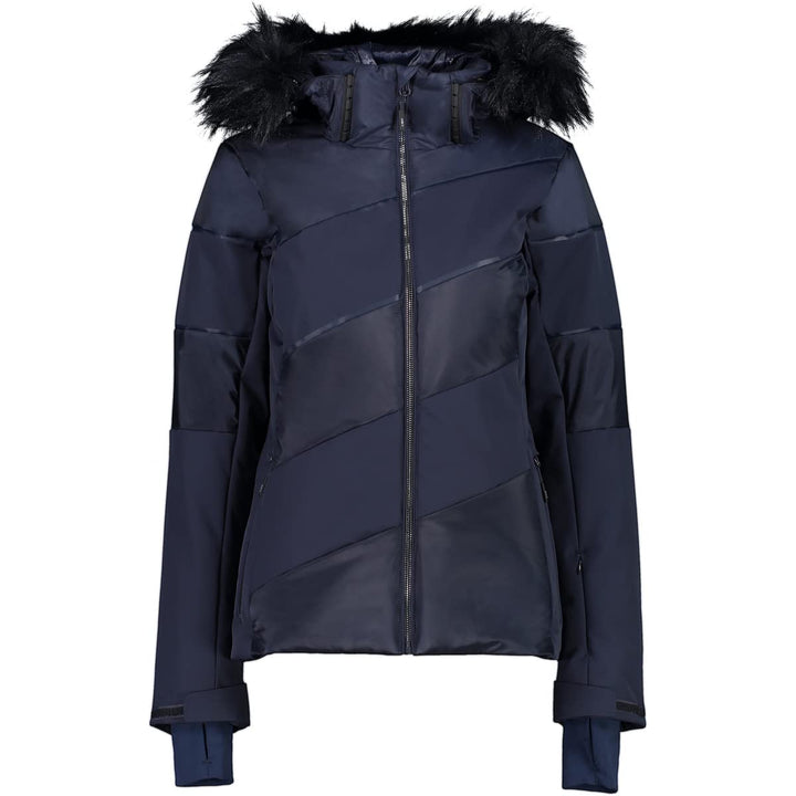 CMP Damen Hoodie Rain Jacke Regenjacke Hardshelljacke 36 Black Blue, 36 Black Blue