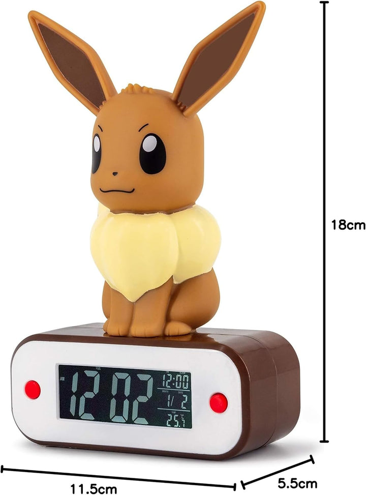 TEKNOFUN 811370 Pokémon Evoli LED Lampe Wecker