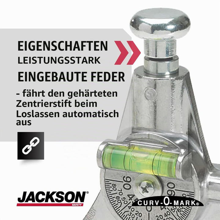 Jackson Safety J1880 Konturrohr-Zentrierkopf, Curv-O-Mark Schweiss- und Rohrleitungs-Layout-Werkzeug