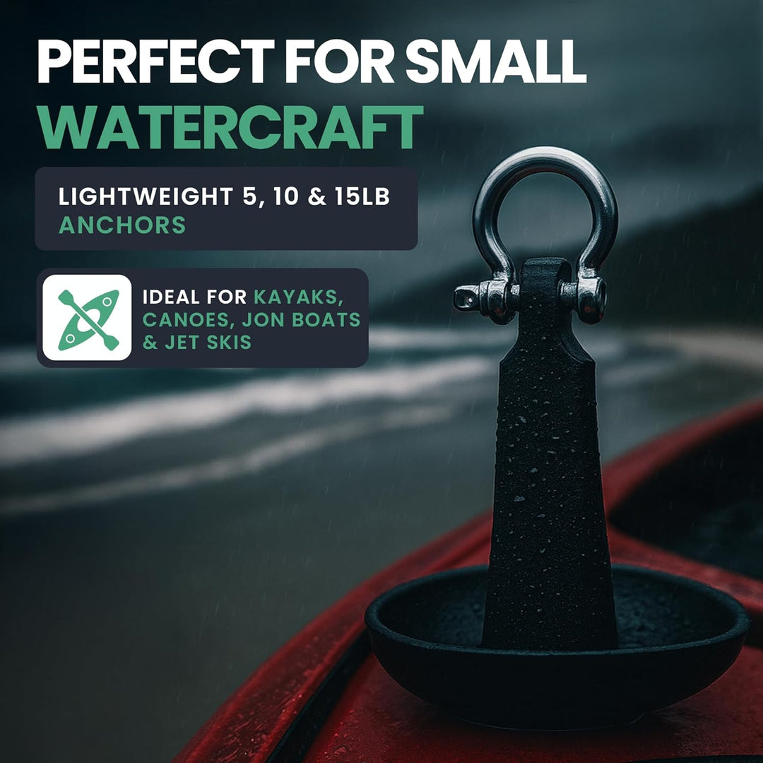 Newport Vessels Premium Pilzanker-Set mit Tasche, Seil, Bouy und Edelstahl-Hardware Pilzanker, 4,5 k